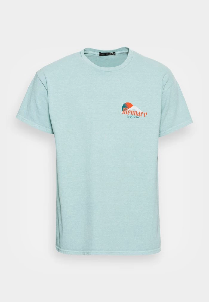 Mennace Mennace HAVANA DRAGON REGULAR – Print T-shirt – Blue