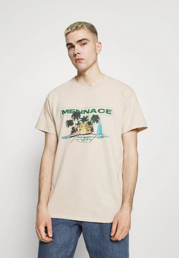 mennace Mennace HAVANA RESORT REGULAR SHIRT – Print T-shirt – Sand