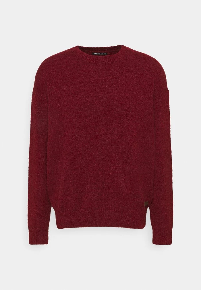 Mennace Mennace HENNESSEY BOUCLE KNIT – Jumper – Burgundy