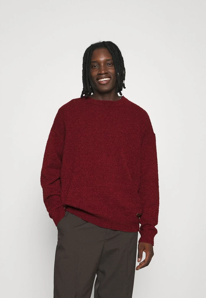 mennace Mennace HENNESSEY BOUCLE KNIT – Jumper – Burgundy