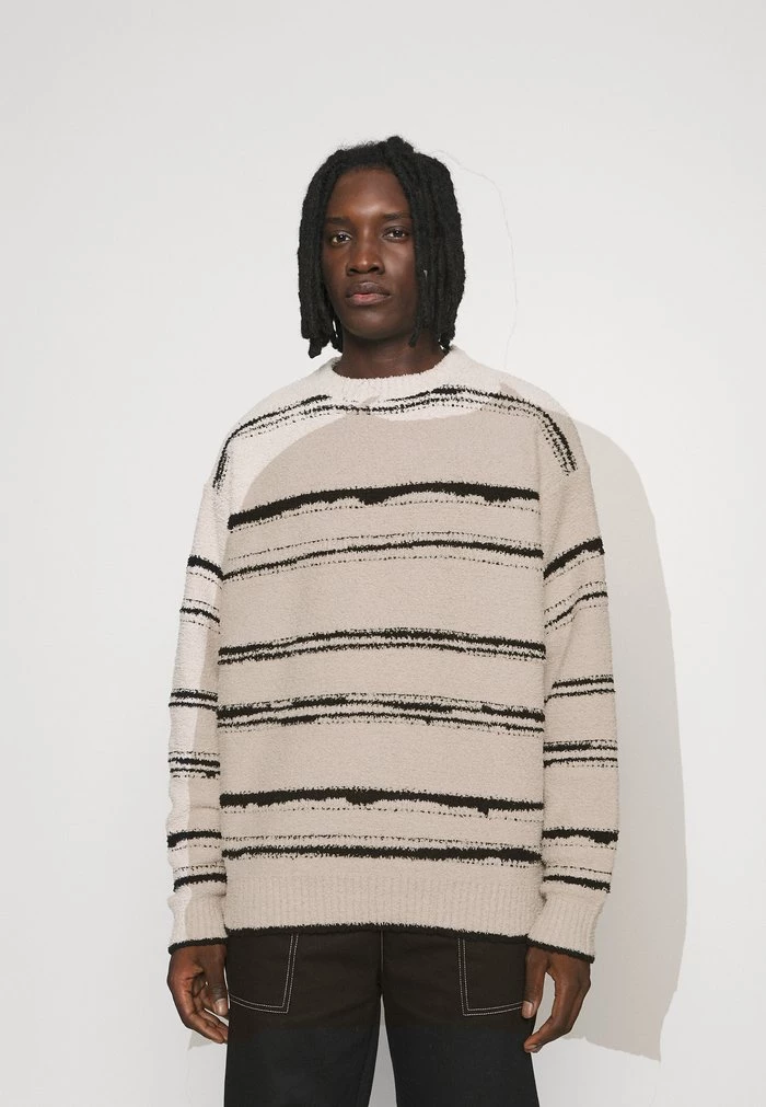 mennace Mennace HENNESSEY BRUSHED STRIPE – Jumper – Off-white