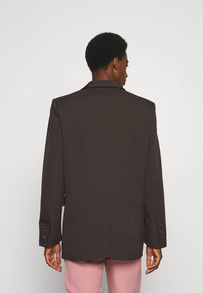 Mennace Mennace HENNESSEY RELAXED DOUBLE BREASTED SUIT JACKET – Blazer Jacket – Dark Brown