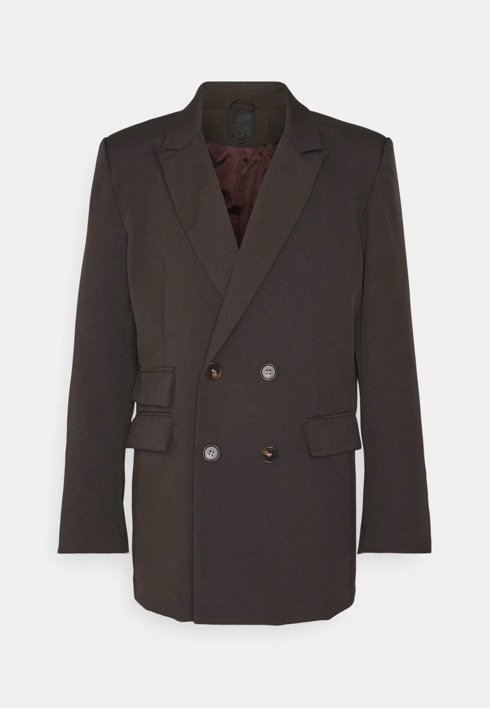 Mennace Mennace HENNESSEY RELAXED DOUBLE BREASTED SUIT JACKET – Blazer Jacket – Dark Brown