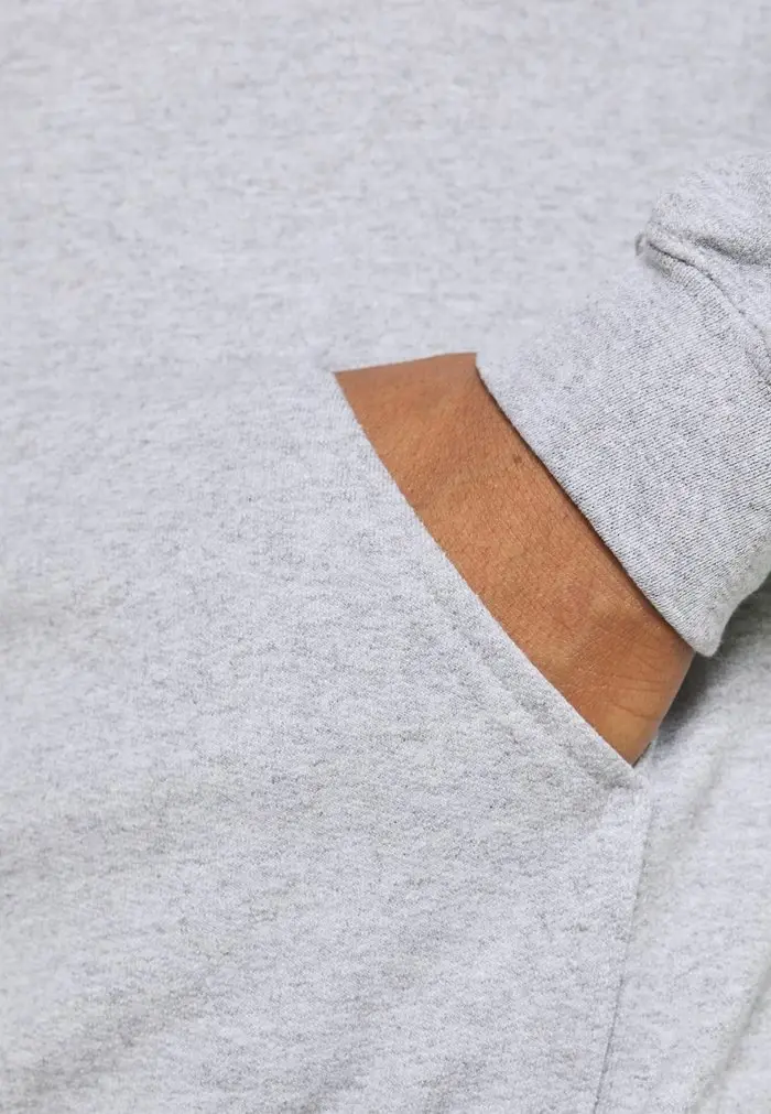 Mennace Mennace JAPAN OVERHEAD HOODIE – Zip-up Sweatshirt – Grey