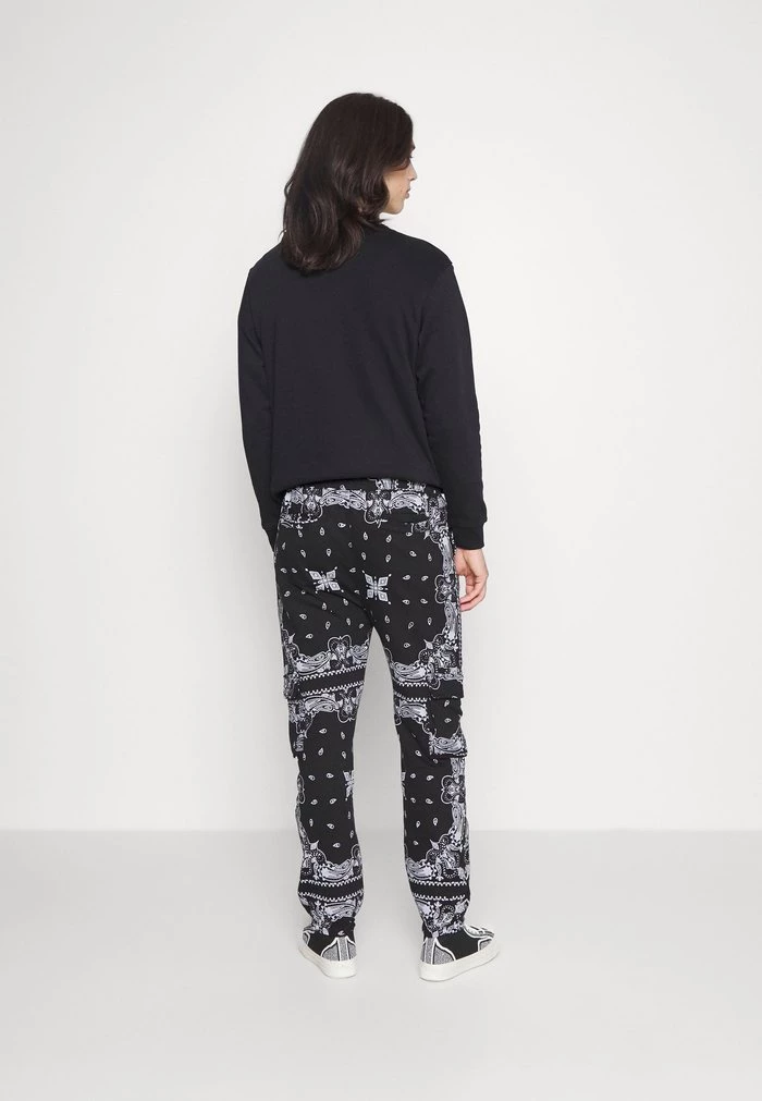 Mennace Mennace JOGGERS PAISLEY – Tracksuit Bottoms – Black