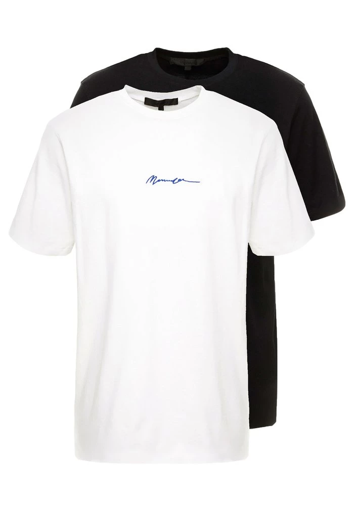 mennace Mennace 2 PACK – Print T-shirt – Black/white