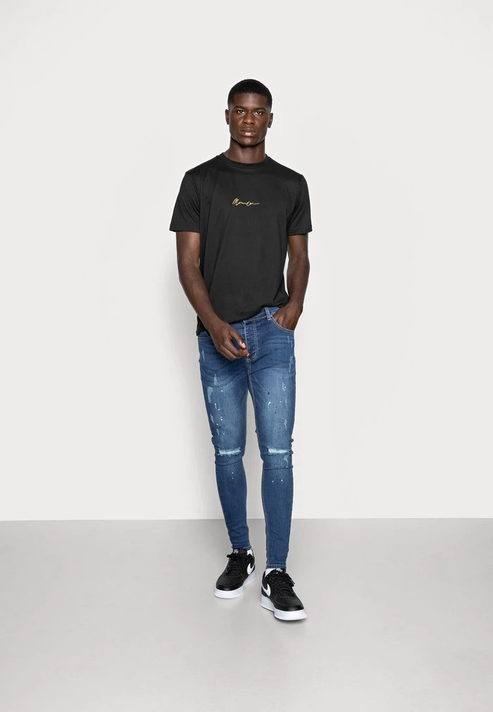 mennace Mennace 2 PACK – Print T-shirt – Black/white