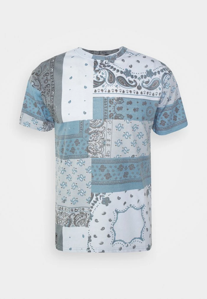 mennace MENNACE BANDANA UNISEX – Print T-shirt – Blue