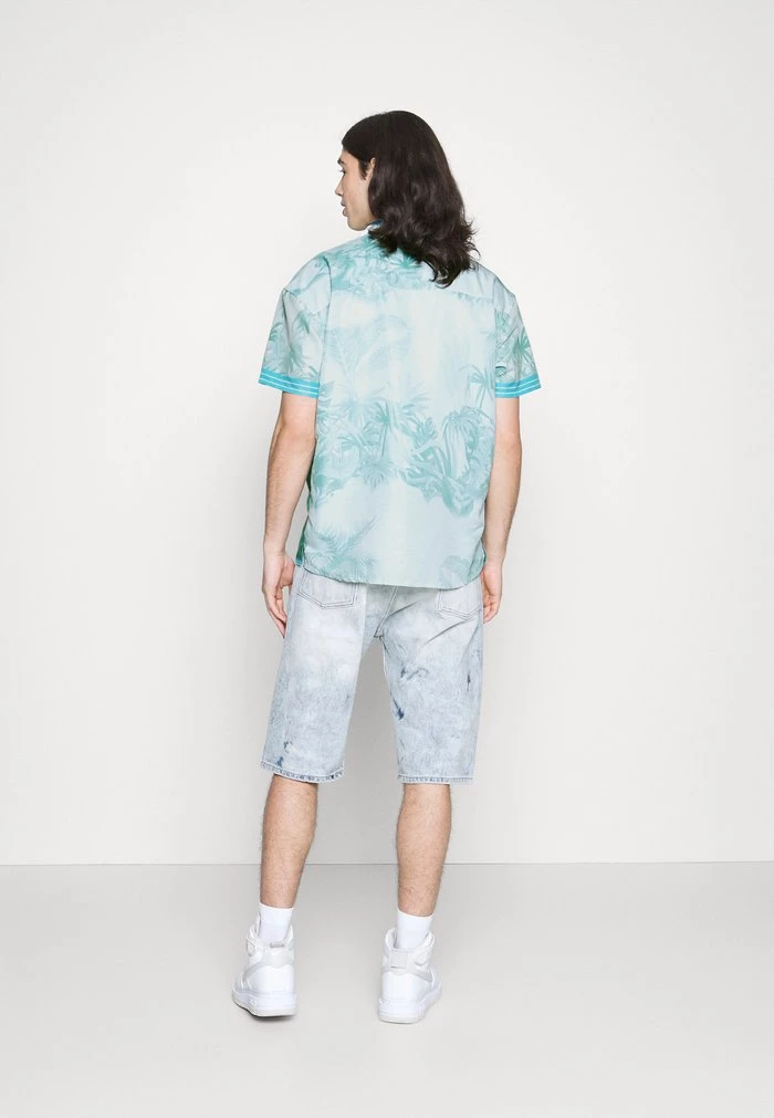 Mennace Mennace BORDER PALM REVERE – Shirt – Blue
