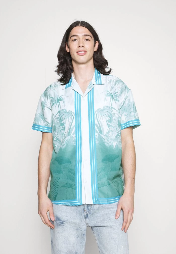 mennace Mennace BORDER PALM REVERE – Shirt – Blue
