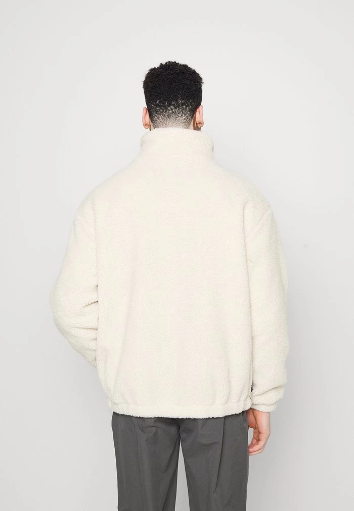 Mennace MENNACE BORG TRACK – Fleece Jacket – Off White