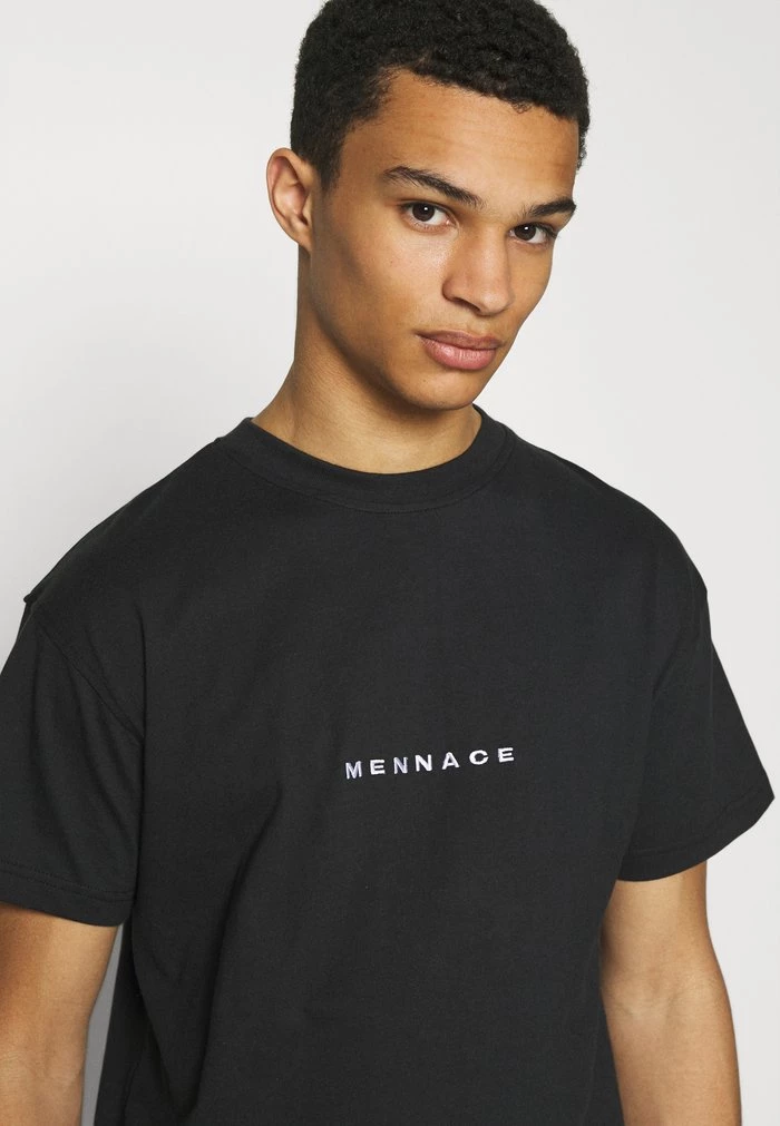 Mennace Mennace CLUB EST – Print T-shirt – Black