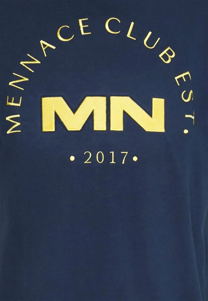 Mennace Mennace CLUB – Print T-shirt – Blue
