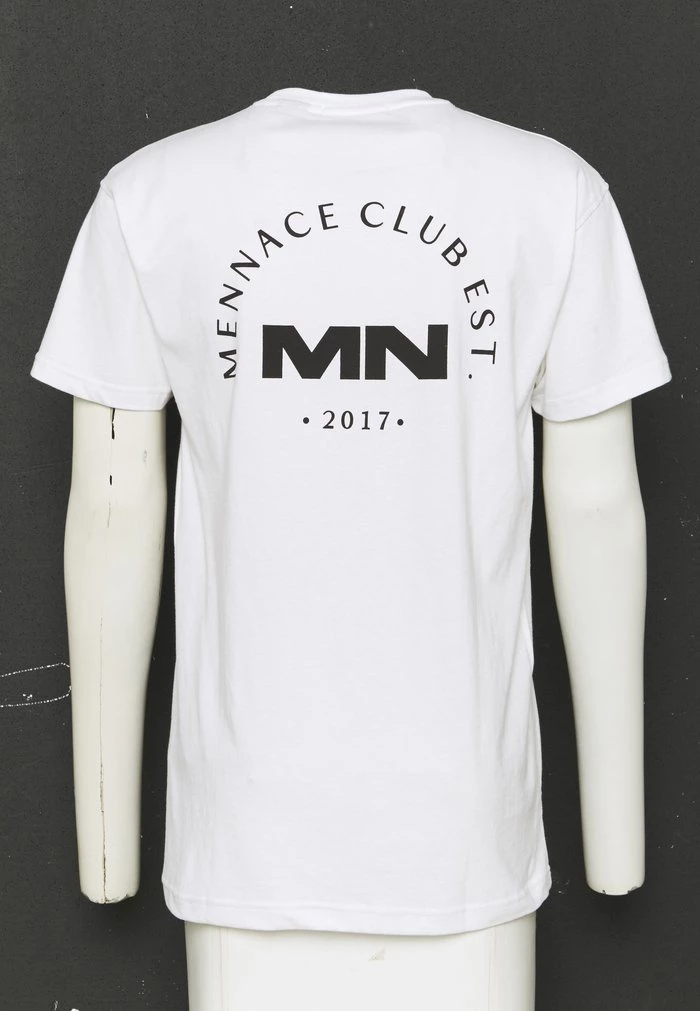 Mennace Mennace CLUB UNISEX – Print T-shirt – White