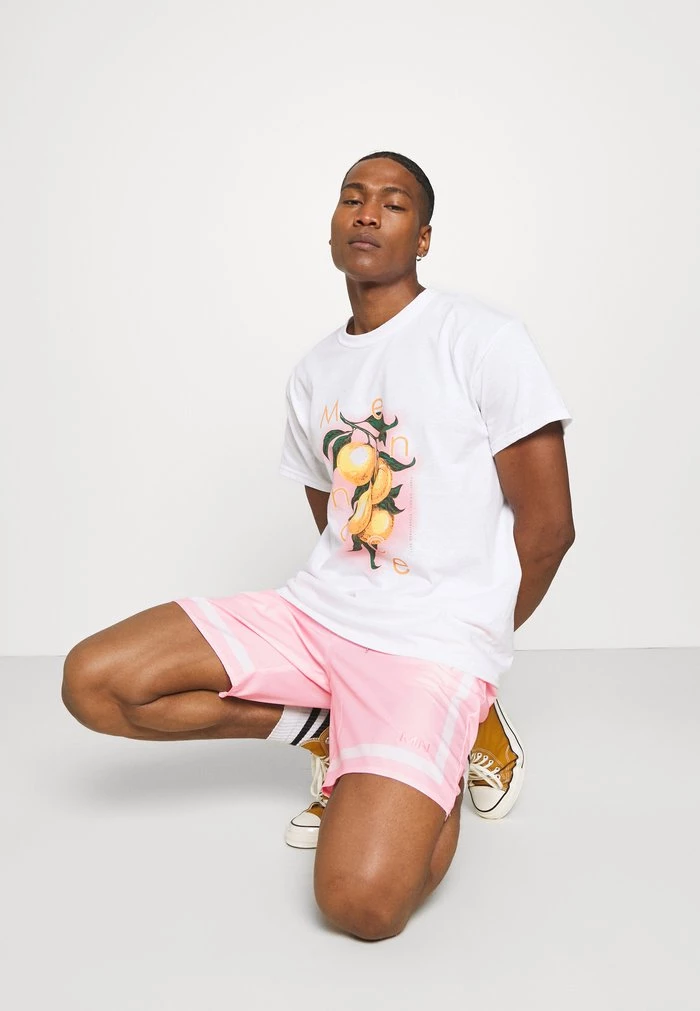 Mennace Mennace CONTRAST STRIPE – Shorts – Pink