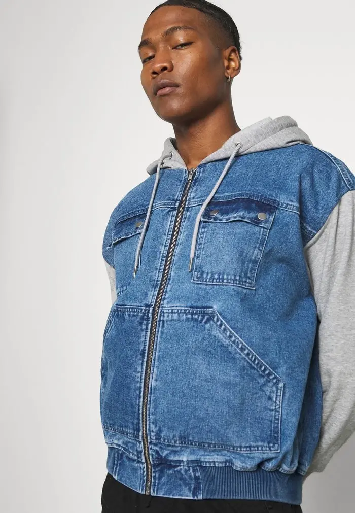Mennace Mennace OVERSIZED JACKET – Denim Jacket – Blue