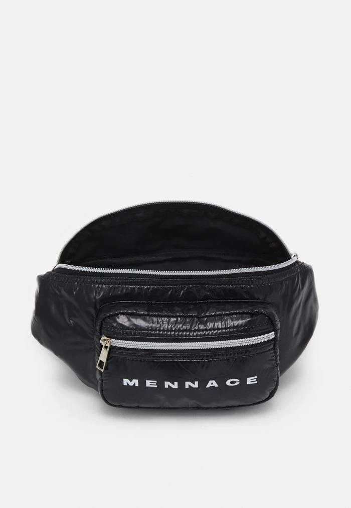 Mennace Mennace PATENT BUMBAG – Bum Bag – Black