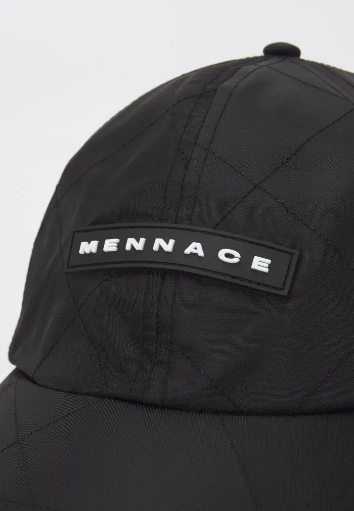 Mennace Mennace QUILTED BASEBALL – Cap – Black