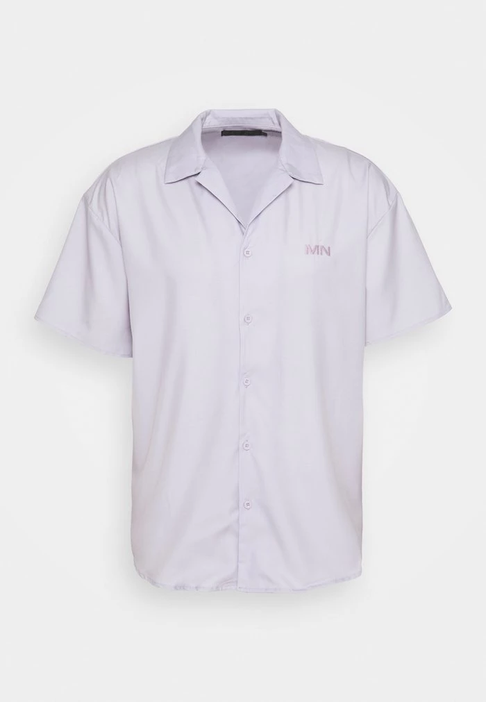 Mennace Mennace SATEEN REVERE SHIRT – Shirt – Lilac