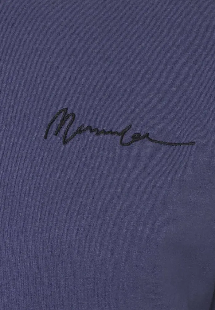 Mennace Mennace SIGNATURE – Print T-shirt – Navy