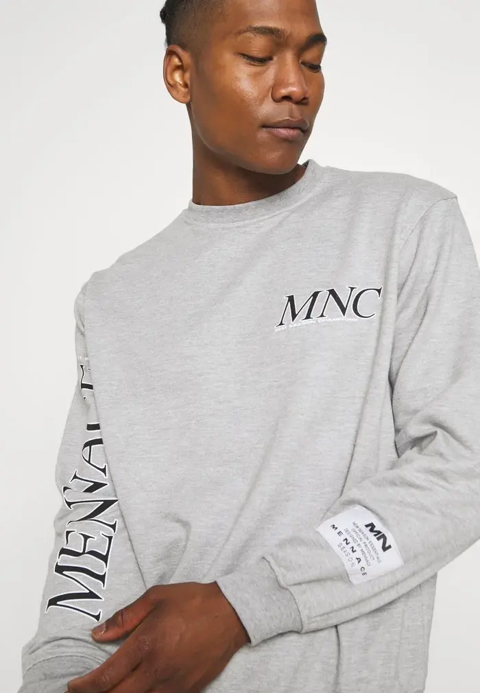 Mennace Mennace Sweatshirt – Light Grey