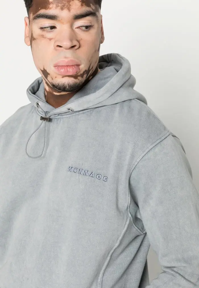 Mennace MENNACE UNISEX WASHED HOODIE – Hoodie – Grey