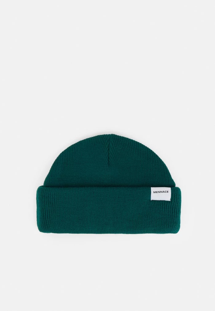 mennace Mennace MINI ROLL BEANIE WITH TAB UNISEX – Beanie – Green