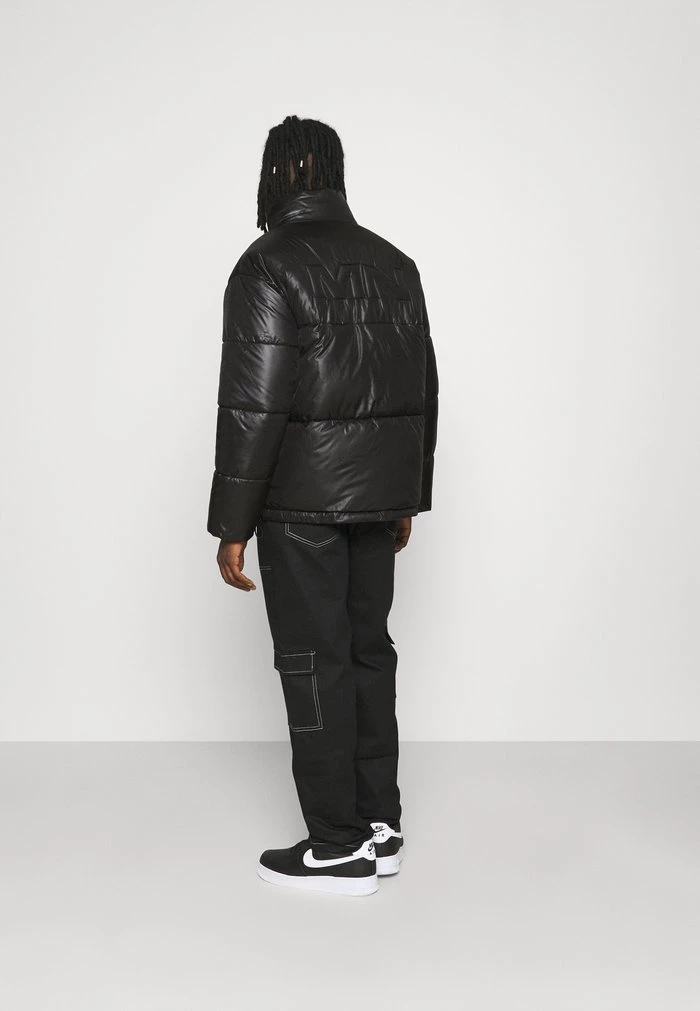 Mennace Mennace MIRROR PUFFER JACKET – Winter Jacket – Black