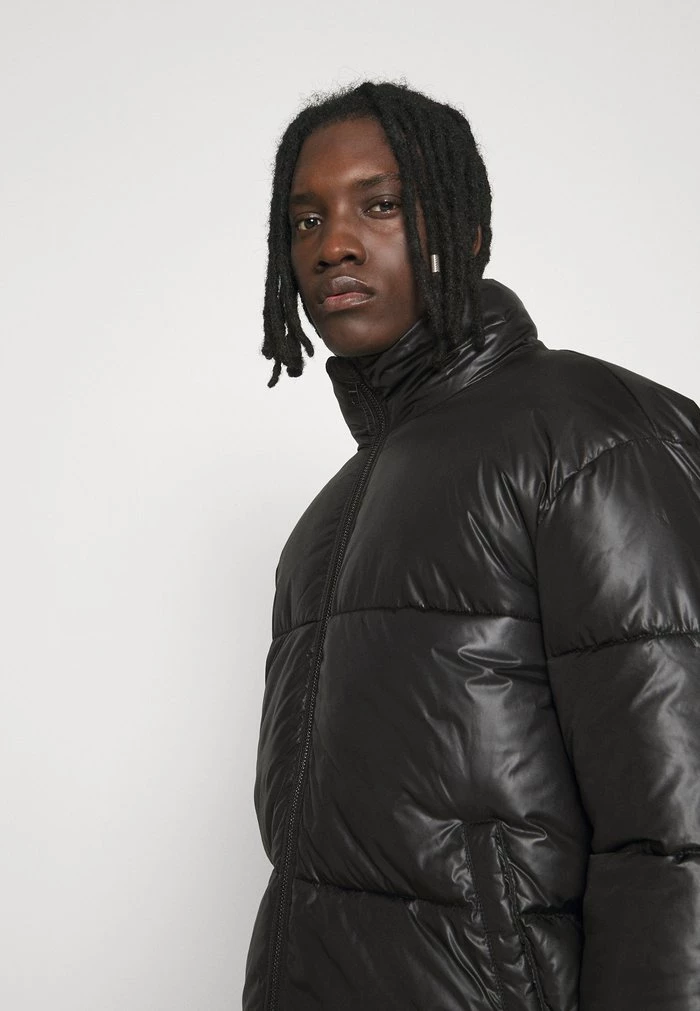 Mennace Mennace MIRROR PUFFER JACKET – Winter Jacket – Black