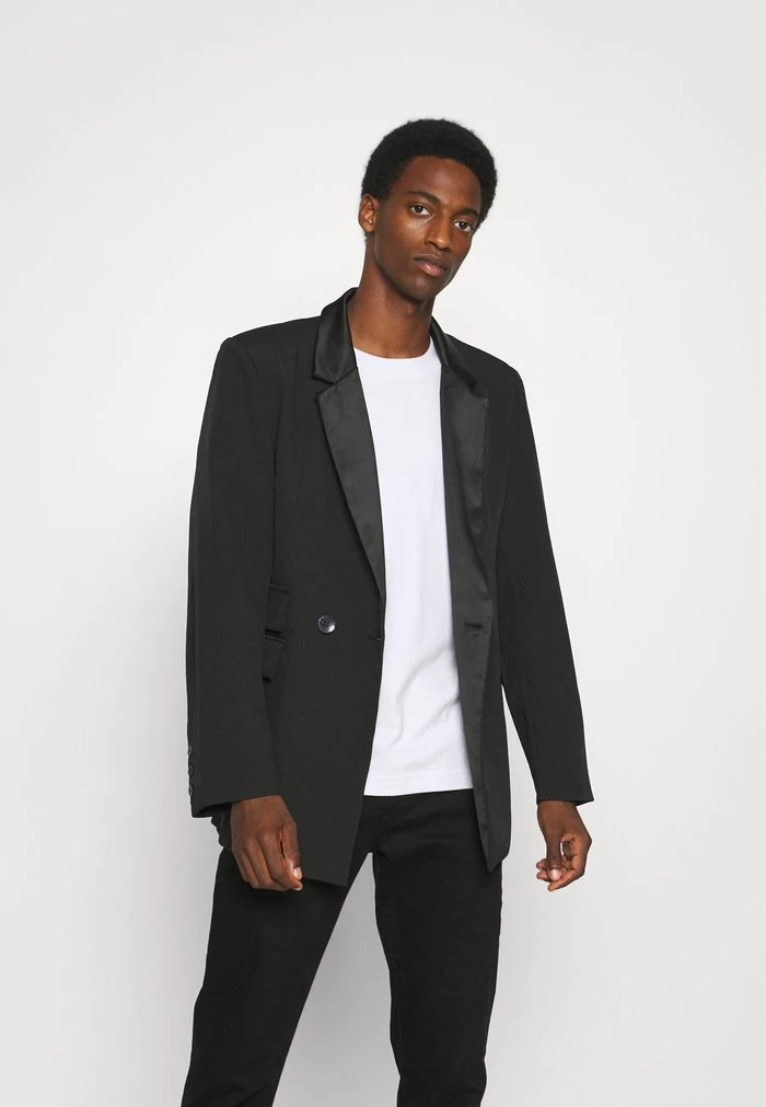 mennace Mennace MIRROR TAILORED FIT SUIT JACKET – Blazer Jacket – Black