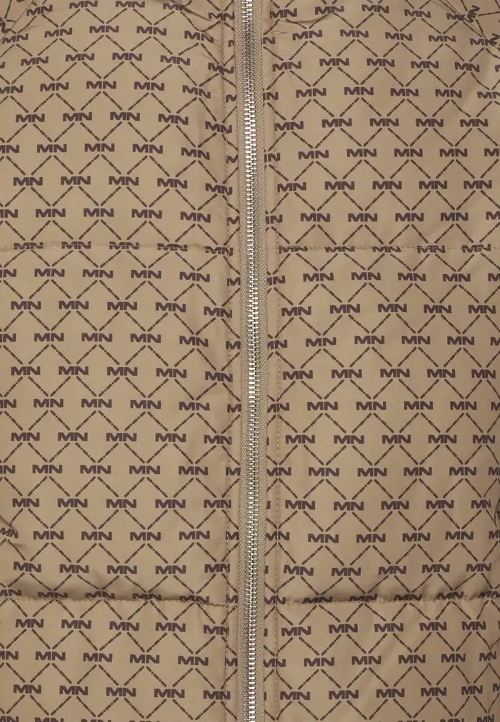 Mennace Mennace MONOGRAM RAGLAN PUFFER JACKET – Winter Jacket – Light Brown