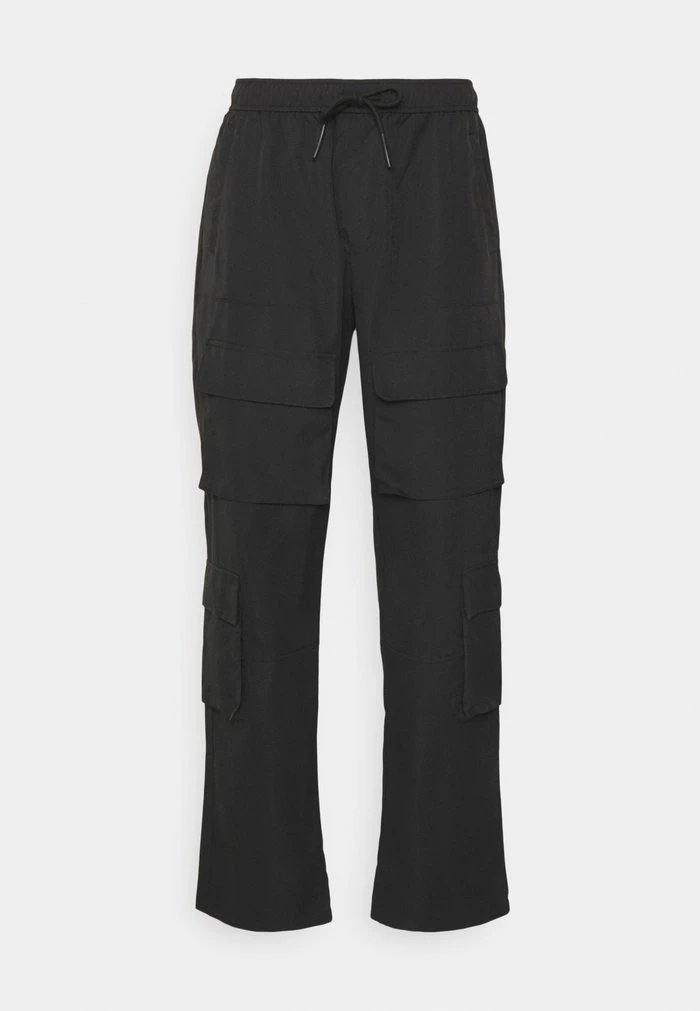 mennace Mennace MULTI POCKET STRAIGHT TROUSER – Cargo Trousers – Black