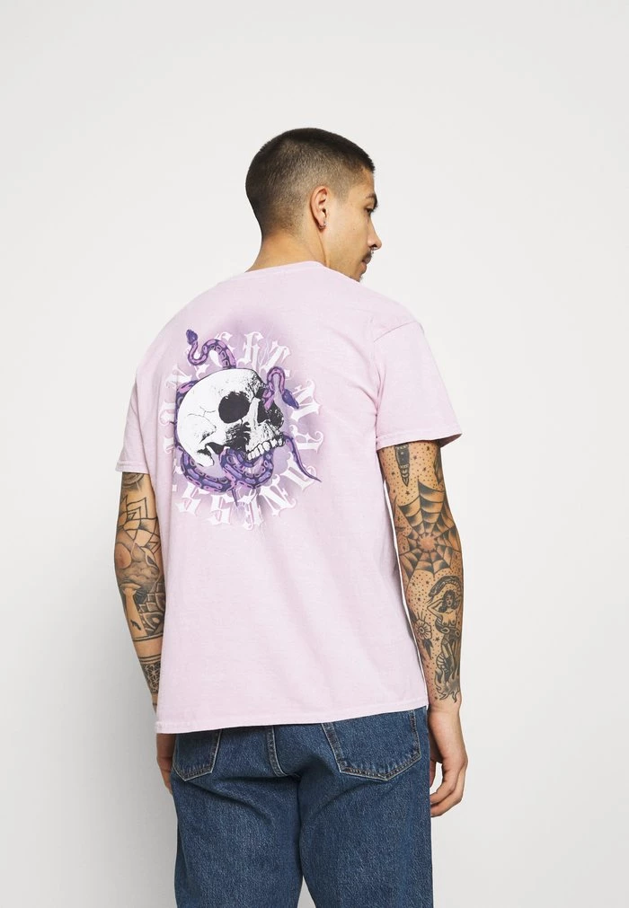 mennace Mennace ON THE RUN SKULL REGULAR – Print T-shirt – Pink