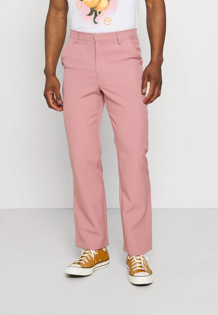 mennace Mennace ON THE RUN STRAIGHT LEG TAILORED TROUSER – Trousers – Pink