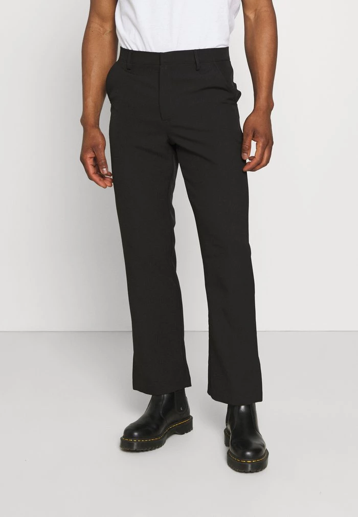 mennace Mennace ON THE RUN STRAIGHT LEG TAILORED TROUSER – Trousers – Black