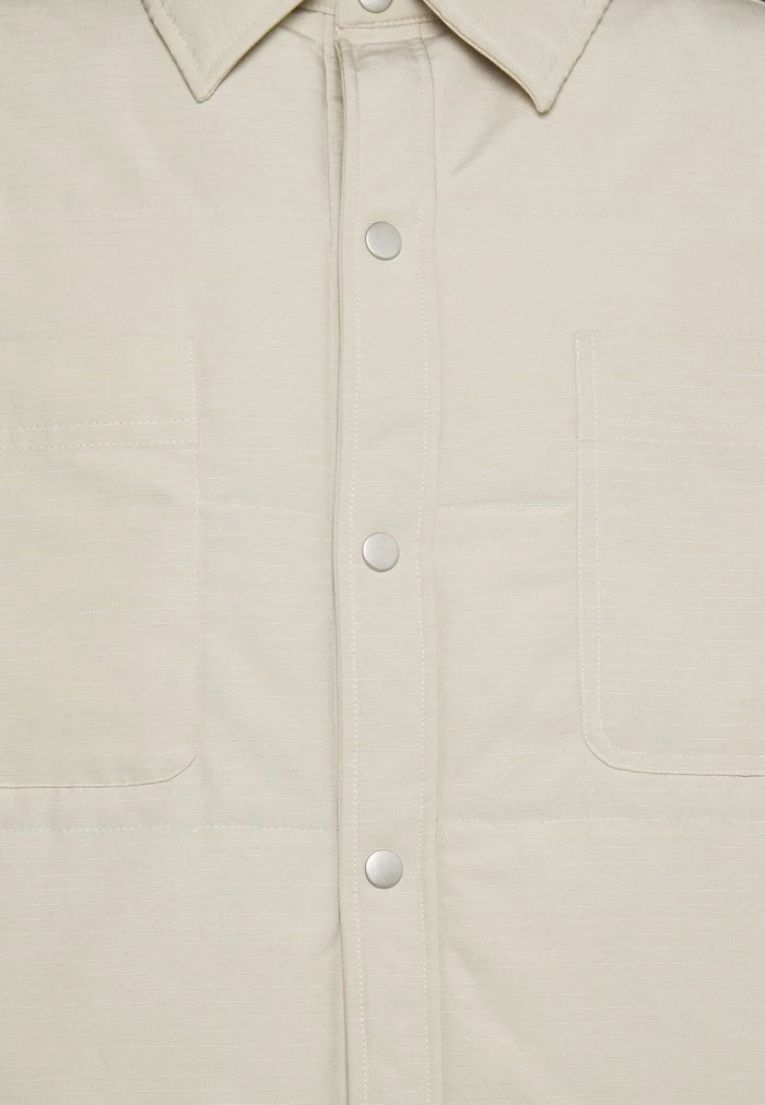 Mennace Mennace PADDED OVERSHIRT – Light Jacket – Stone