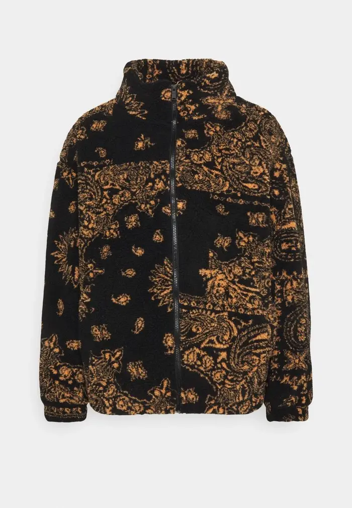 mennace Mennace PAISLEY PRINT BORGREGULAR FIT – Summer Jacket – Black