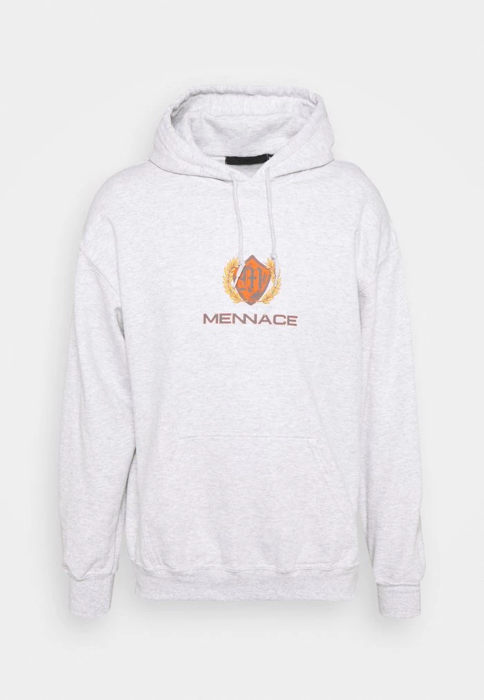 Mennace MENNACE PETROL FLAME CAR REGULAR HOODIE – Sweatshirt – Ice Marl