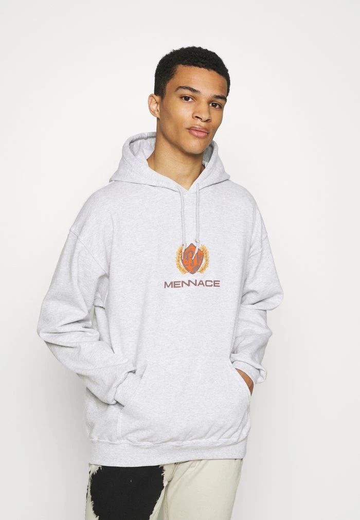 mennace MENNACE PETROL FLAME CAR REGULAR HOODIE – Sweatshirt – Ice Marl