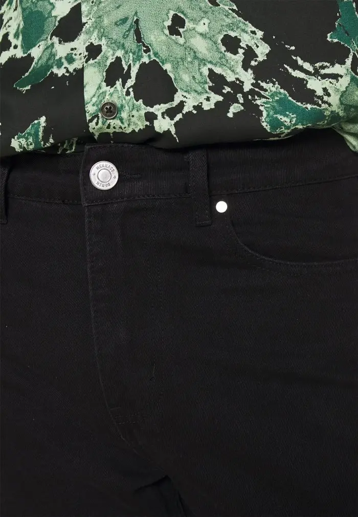 Mennace Mennace PETROL HEAD – Straight Leg Jeans – Black