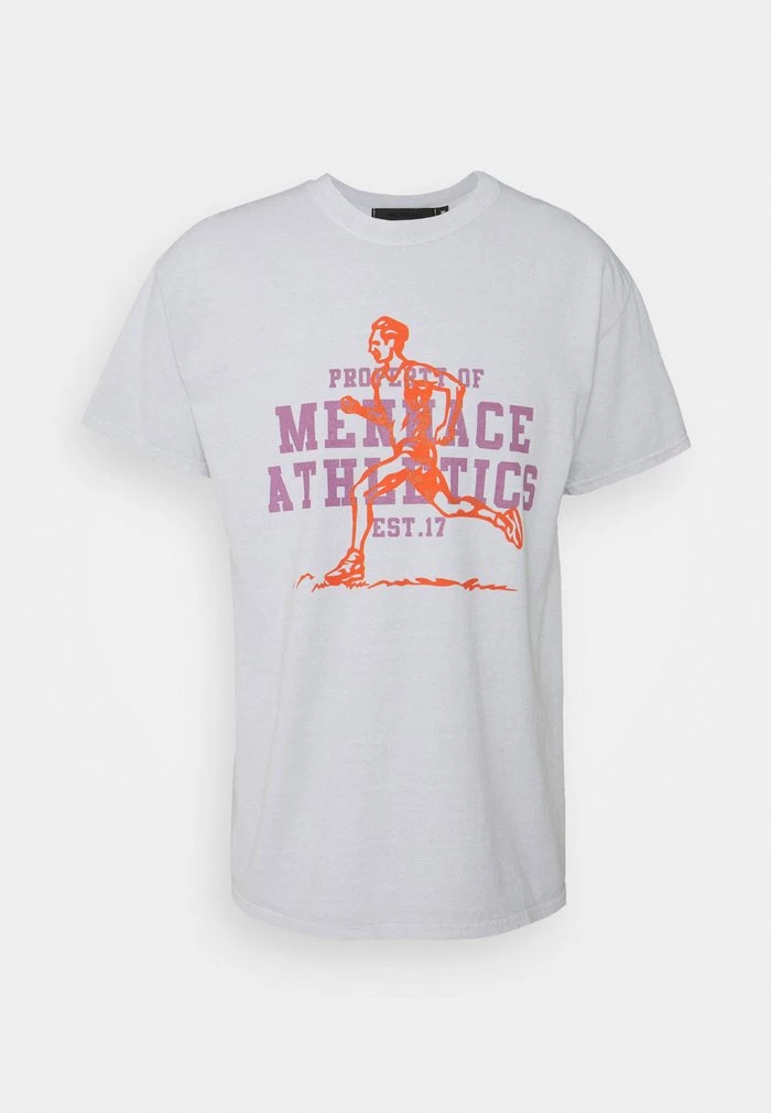 mennace Mennace PROPERTY OF ATHLETICS UNISEX – Print T-shirt – Light Grey