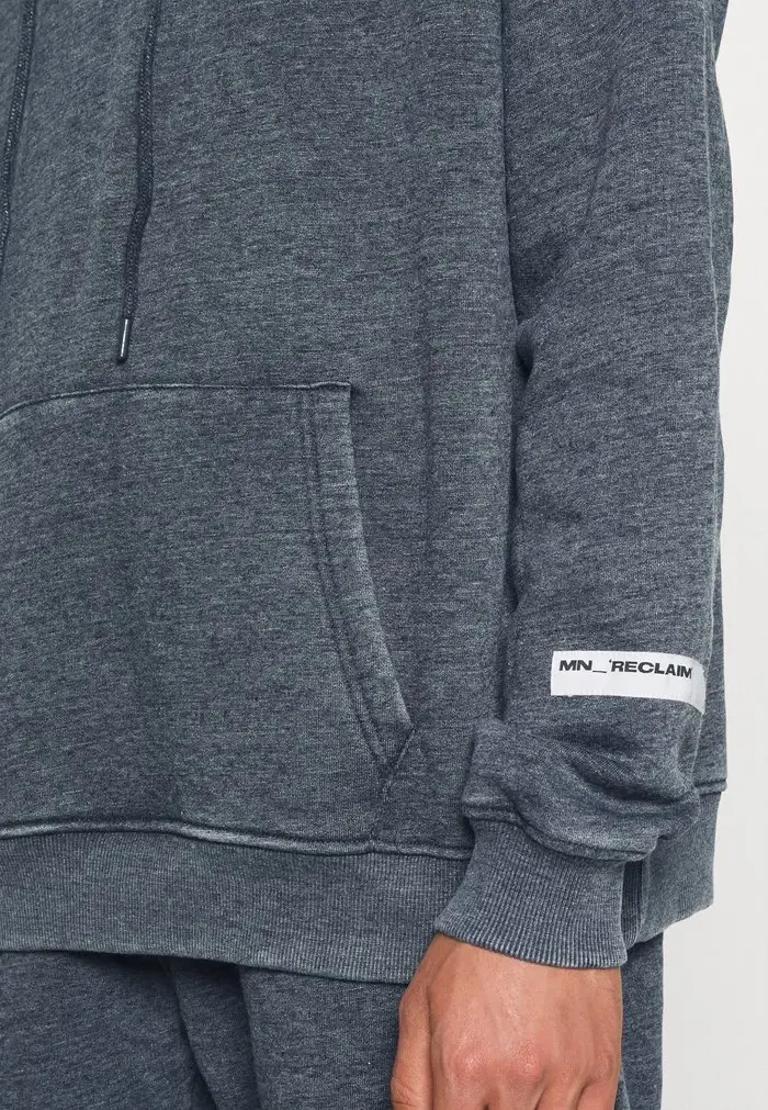Mennace Mennace RECLAIM OVERSIZED HOODIE UNISEX – Sweatshirt – Washed Black