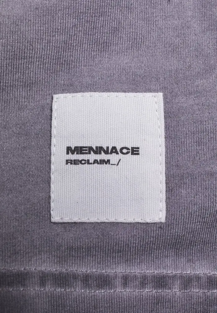 Mennace Mennace RECLAIM WASHED POCKET TEE UNISEX – Basic T-shirt – Charcoal