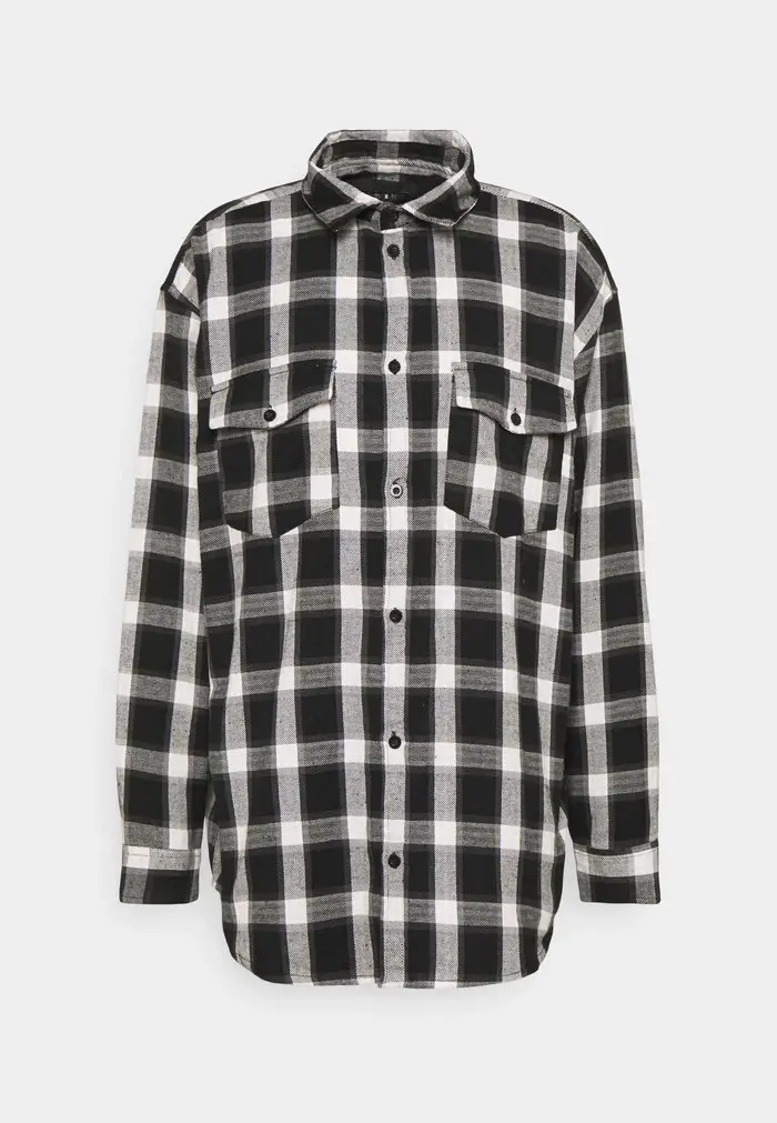 Mennace Mennace ROSEBOWL BANDANA AND CHECK SHIRT – Shirt – Black