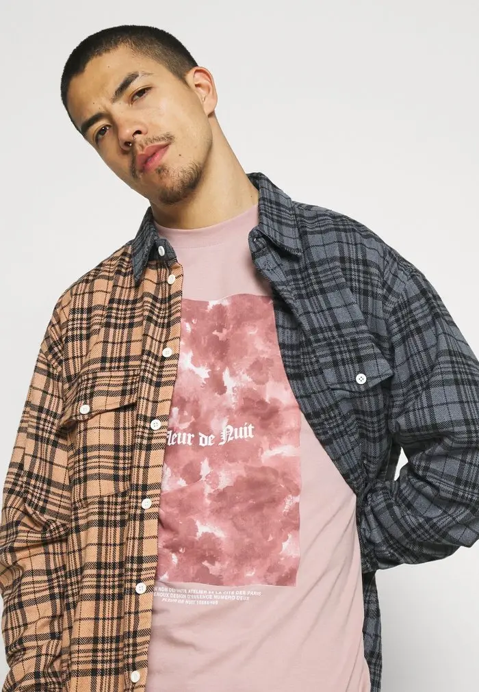 Mennace Mennace ROSEBOWL SPLIT CHECK SHIRT – Shirt – Multi