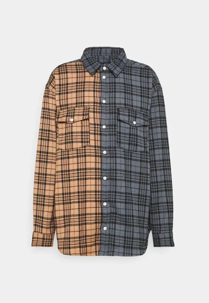 Mennace Mennace ROSEBOWL SPLIT CHECK SHIRT – Shirt – Multi