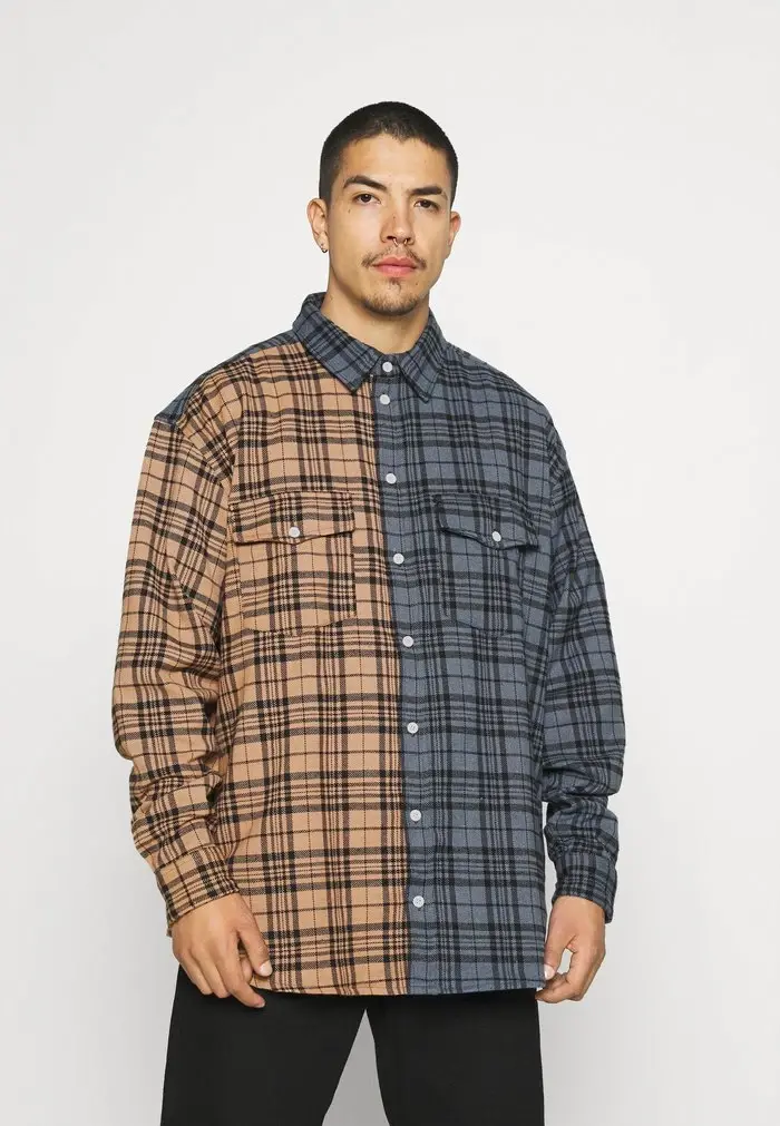 mennace Mennace ROSEBOWL SPLIT CHECK SHIRT – Shirt – Multi