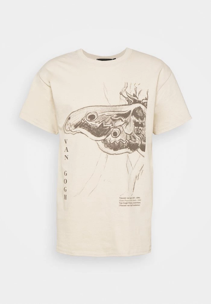 Mennace Mennace ROSEBOWL VAN GOGH – Print T-shirt – Off White