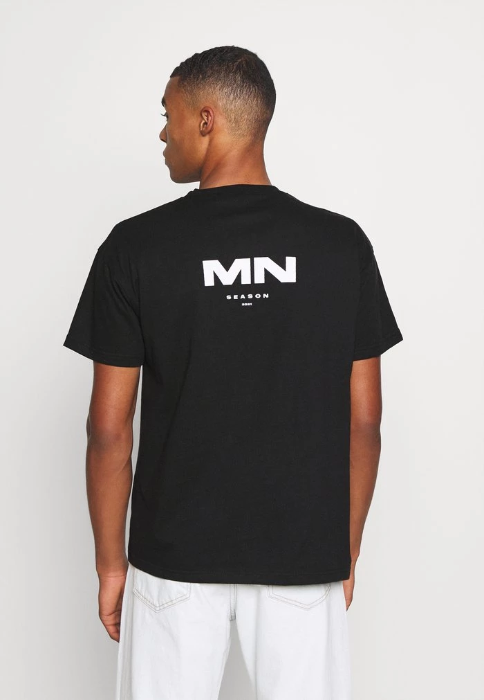 Mennace MENNACE SEASON 21 CAR REGULAR – Print T-shirt – Black