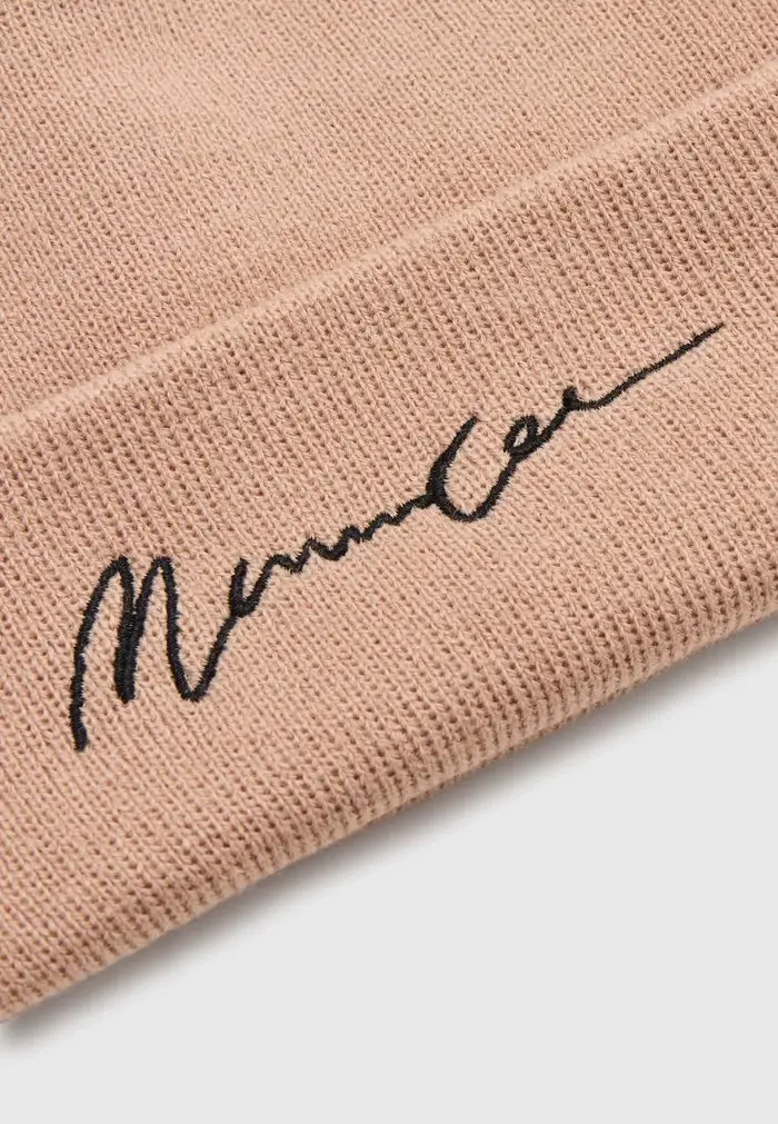 Mennace Mennace SIGNATURE BEANIE UNISEX – Beanie – Beige